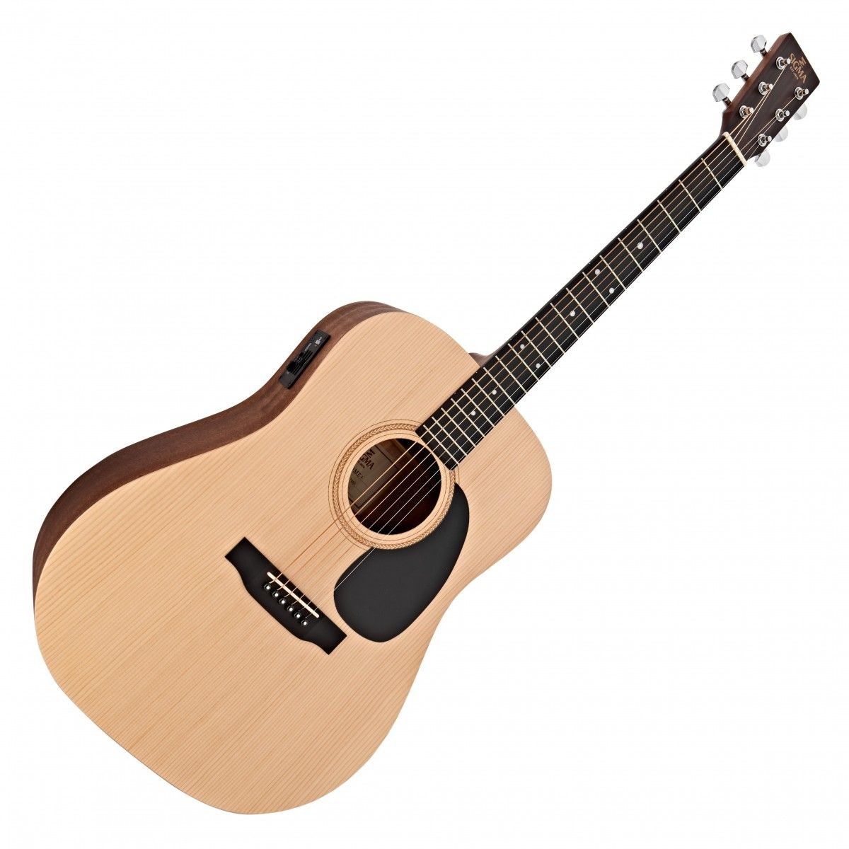 Sigma DME+ Electro Acoustic Guitar - Solid Top, Responsive Electronics | Stylish Design, Quality Bone Nut, Versatile for All Genres