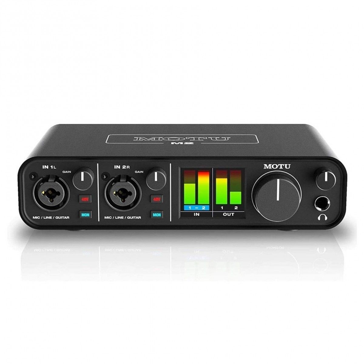 MOTU M2 2-Channel Audio Interface - Ultimate Starter Pack for Recordists | High-Quality Recording Tools, Low-Latency Monitoring