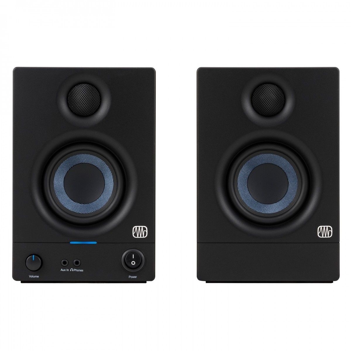 PreSonus Eris 3.5 (2nd Gen) Multimedia Monitors - Compact Design, Powerful Sound | Front-Panel Controls, 25W, Home Studio