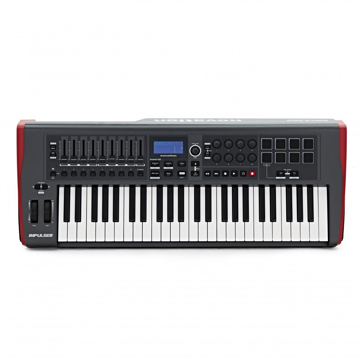 Novation Impulse 49 Key USB MIDI Controller Keyboard - Semi-Weighted Keys, Drum Pads, DAW Integration | Includes Ableton Live Lite, Loopmasters Pack